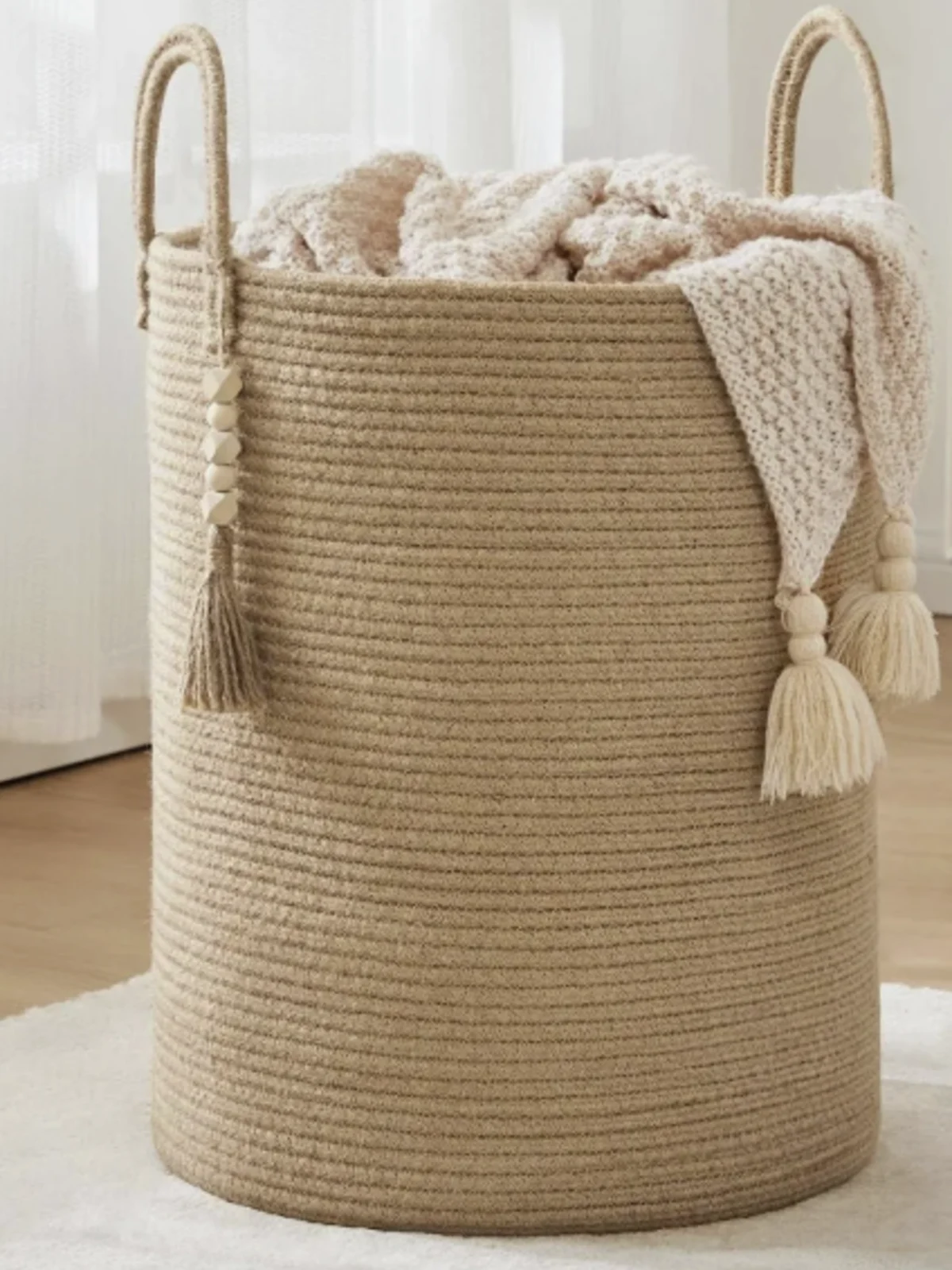 Cotton Rope Laundry Hamper
