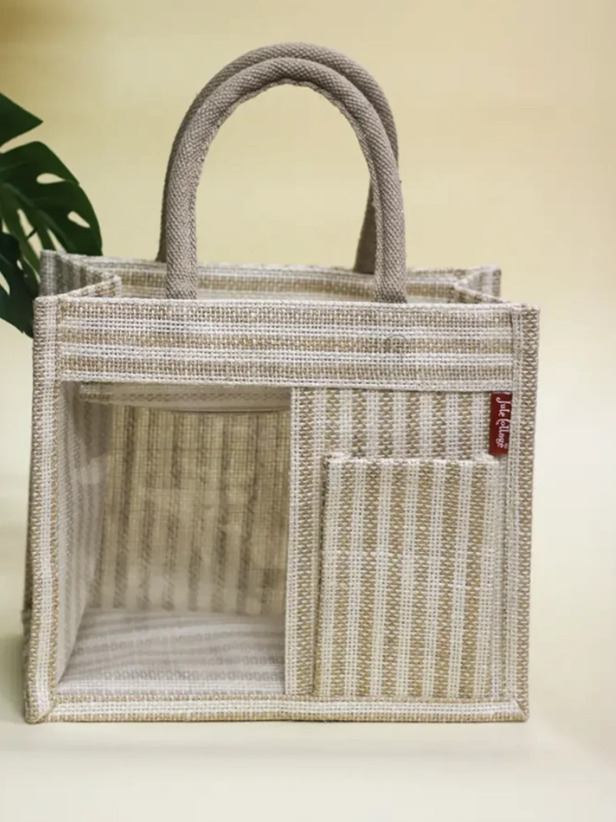 Striped Window Lunch Bag