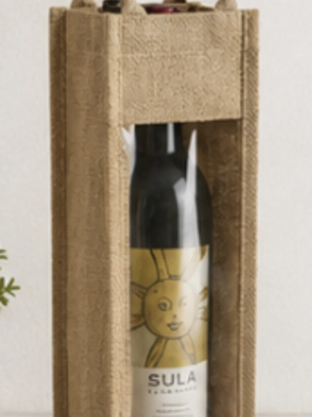 Single Bottle Window Wine Bag